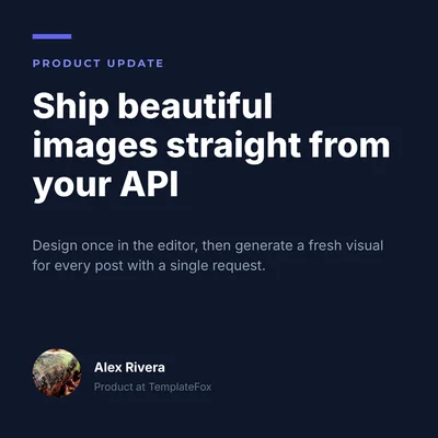 Social Post Announcement