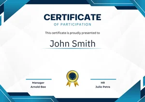Certificate of Participation